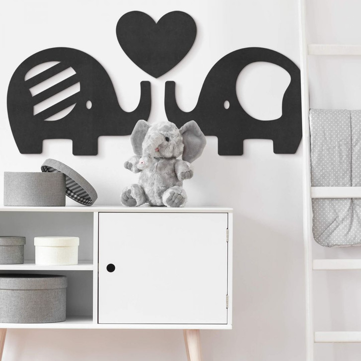 MDF - Holzdeko - Elefanten mit Herz (3-teilig) - WA311319