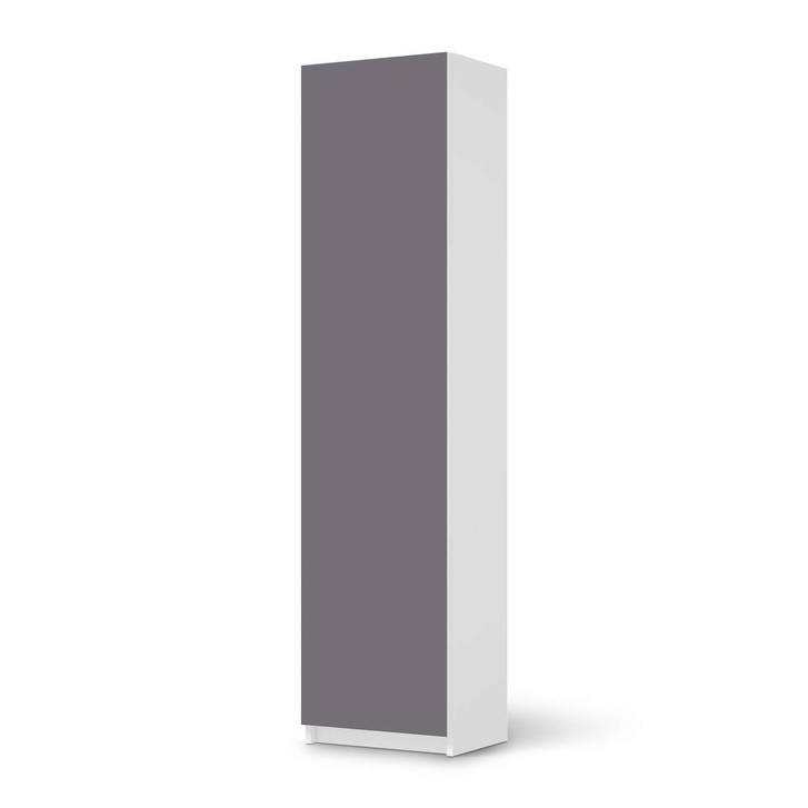 Möbelfolie IKEA Pax Schrank 201cm Höhe - 1 Tür - Grau Light - CR116723