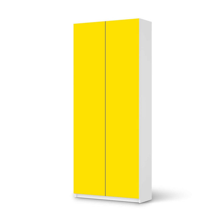 Möbelfolie IKEA Pax Schrank 236cm Höhe - 2 Türen - Gelb Dark - CR116797