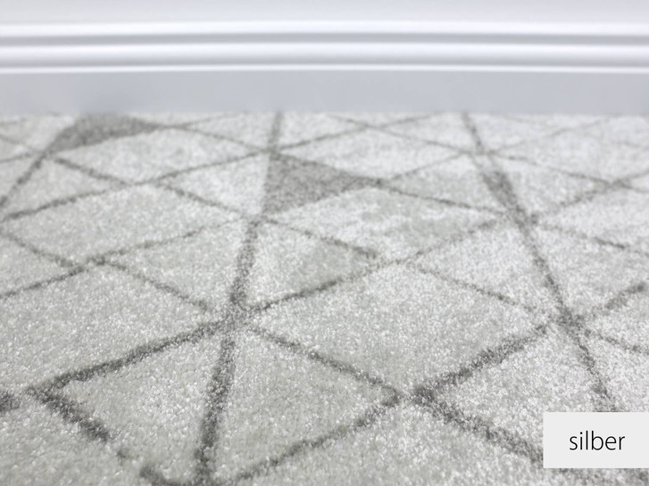 Noah Mila Teppichboden Meterware in Silber - TS466079
