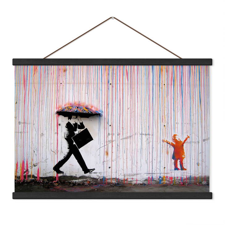 Stoffbild Coloured Rain - Banksy - WA513187