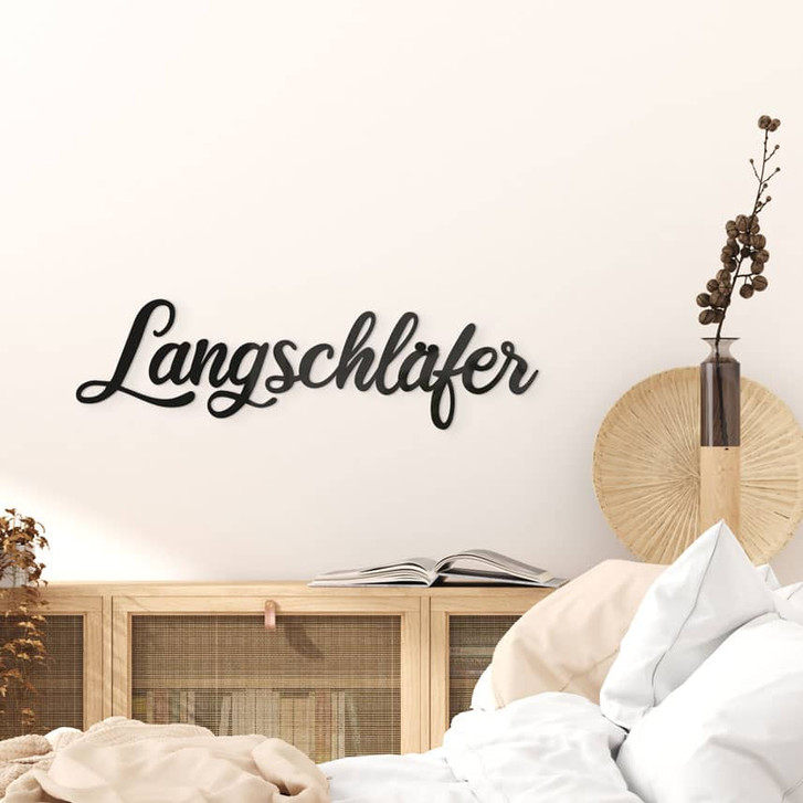 3D Schriftzug Langschläfer - Wanddeko aus Acrylglas - WA479833