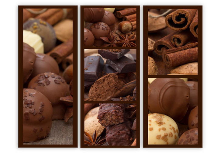 Acrylglasbild Schokoladentraum (3-teilig) - WA110857