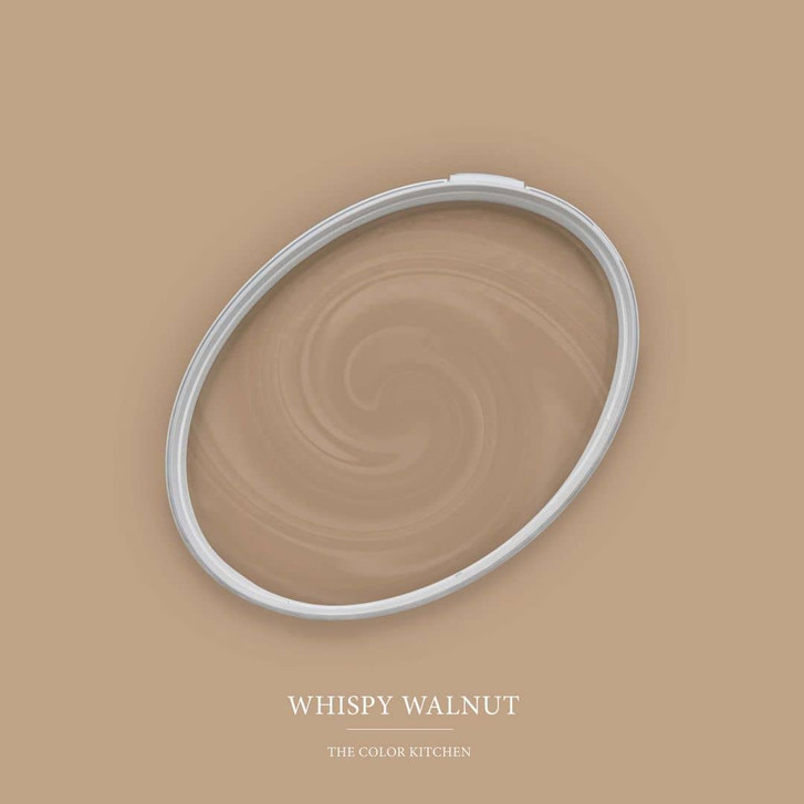 Braun Wandfarbe seidenmatt I Whispy Walnut | behagliche und ruhige Raumatmosphäre schaffend| THE COLOR KITCHEN - WA442809