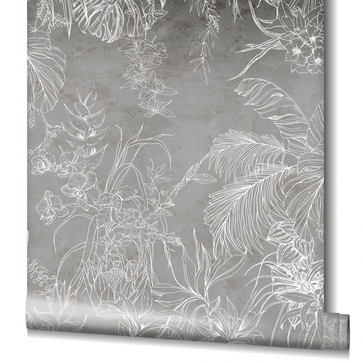Fototapete Braun Floral für Wohnzimmer Schlafzimmer 2.70 x 2.12 cm - WA448682