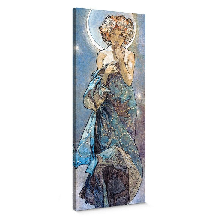 Leinwandbild Mucha - Sterne: Der Mond - WA370825