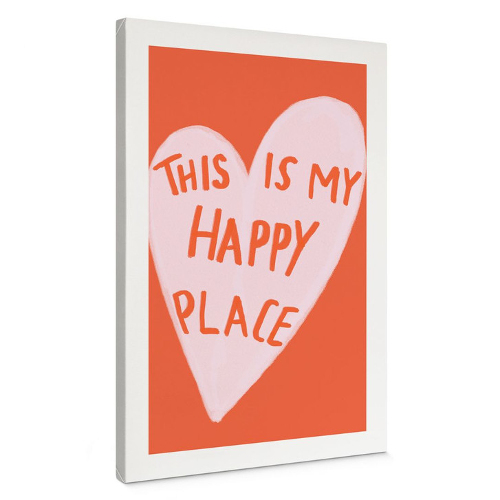 Leinwandbild This is my happy place mit Herz - Fritsch - WA436407