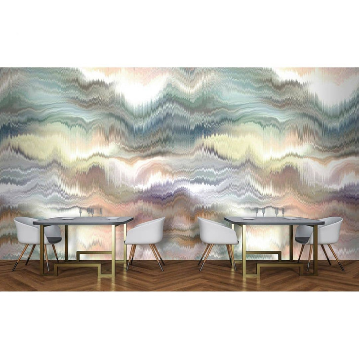 Livingwalls Fototapete Walls by Patel 3 Pastel Palace 2 bunt, grün, blau, gelb, weiss - WA328025