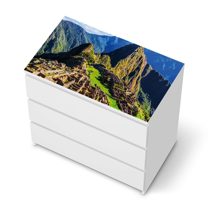Möbelfolie IKEA Malm Kommode 3 Schubladen oben - Machu Picchu - CR116401