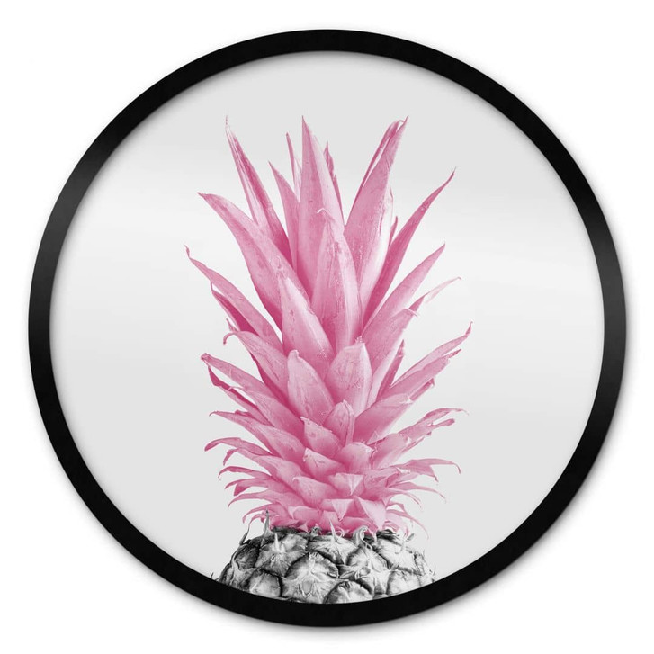 Poster Pinke Ananas - 1X Studio - Rund - WA406050