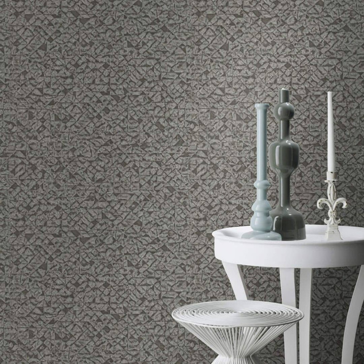 Rasch Vliestapete, Mustertapete Kalahari silber metallic - WA338997