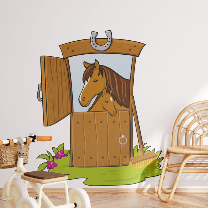 Wandsticker Pferdestall - WA201935