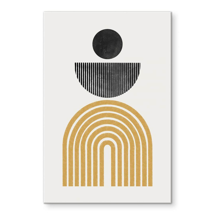 Acrylglasbild Abstrakte Komposition mit Kreis und Halbbogen - The Miuus Studio - WA478844