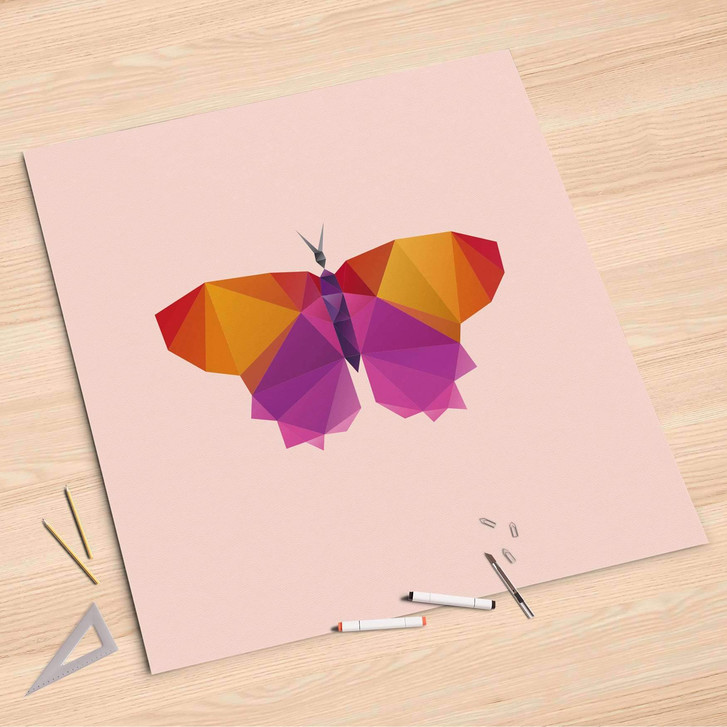 Folienbogen (90x90cm) - Origami Butterfly - CR107623