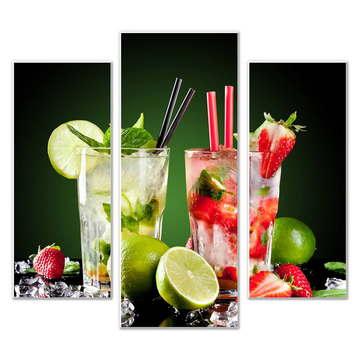 Hartschaumbild Cocktail Hour (3-teilig) - WA129754