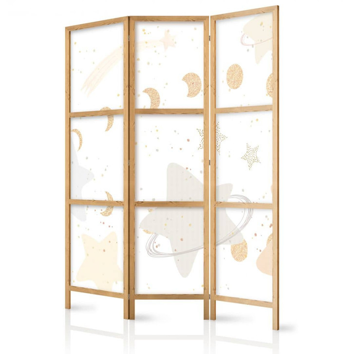 Japanischer Paravent, Raumteiler freistehend, Trennwand - Fairy-Tale Galaxy - WA455042
