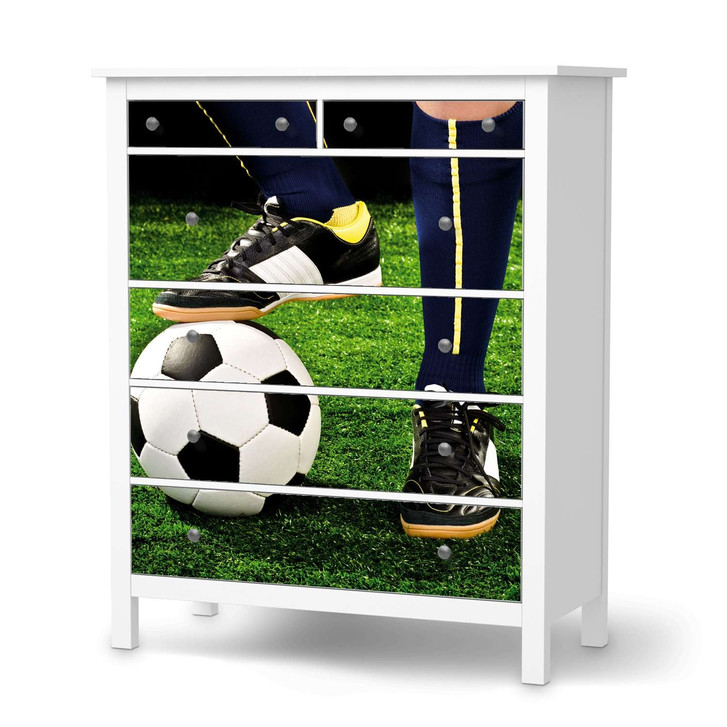 Klebefolie IKEA Hemnes Kommode 6 Schubladen - Fussballstar - CR111359
