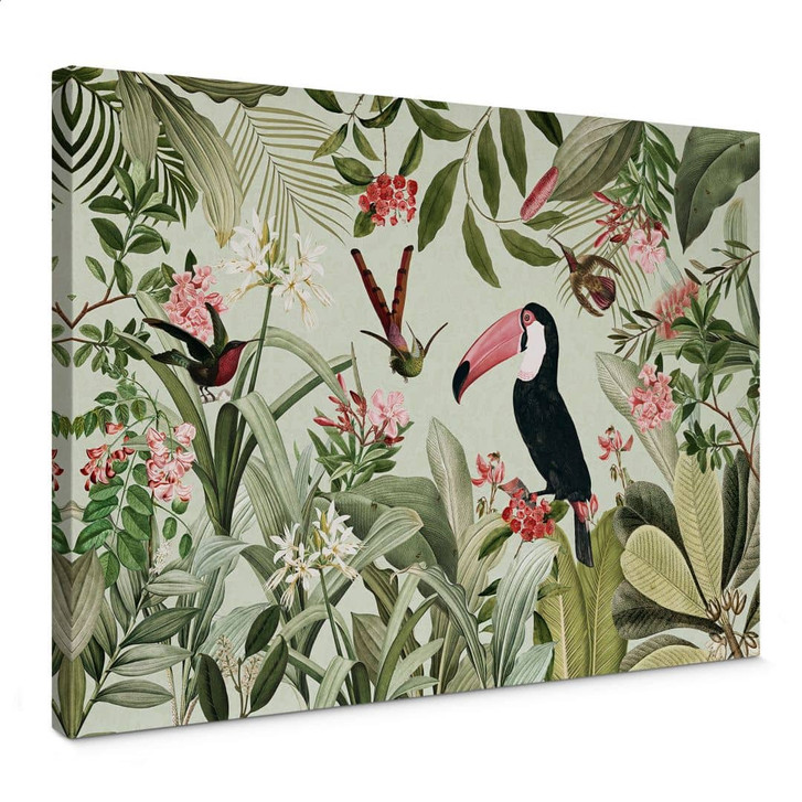 Leinwandbild Tukan im Dschungel-Paradies - UN Designs - WA404794