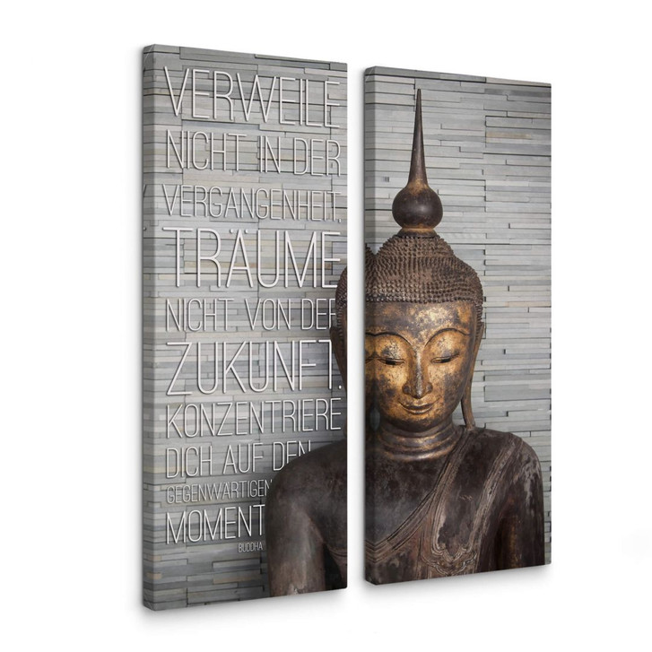 Leinwandbild Verweile nicht in der Vergangenheit... (2-teilig) - WA146454