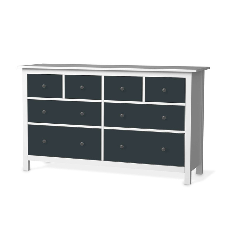 Möbelfolie IKEA Hemnes Kommode 8 Schubladen - Blaugrau Dark - CR114823