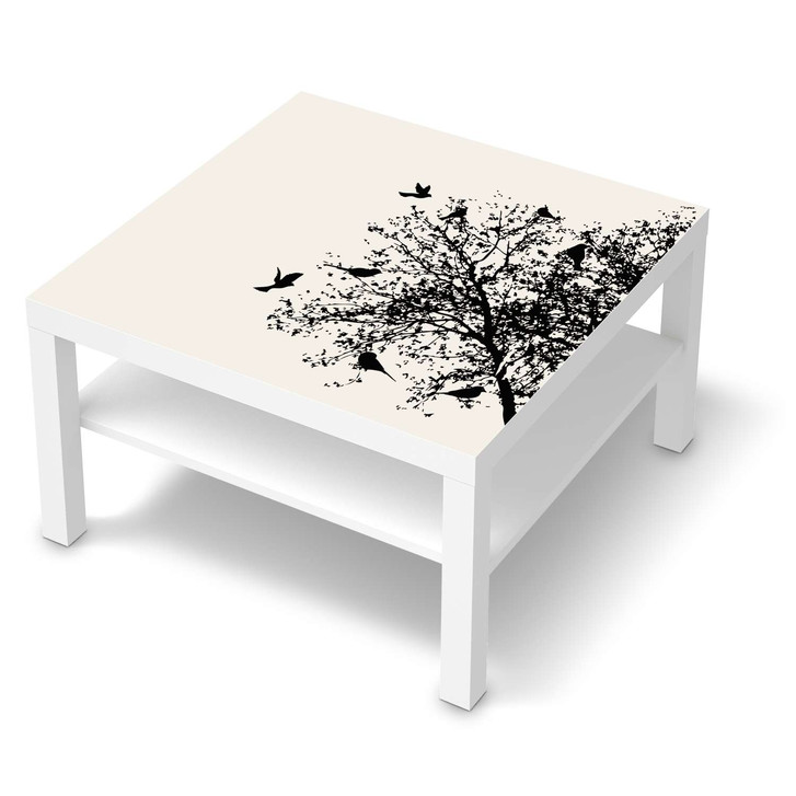 Möbelfolie IKEA Lack Tisch 78x78cm - Tree and Birds 2 - CR118536