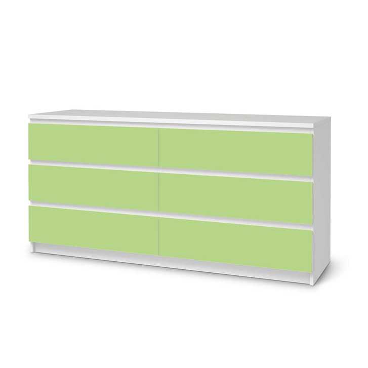 Möbelfolie IKEA Malm Kommode 6 Schubladen (breit) - Hellgrün Light - CR116580