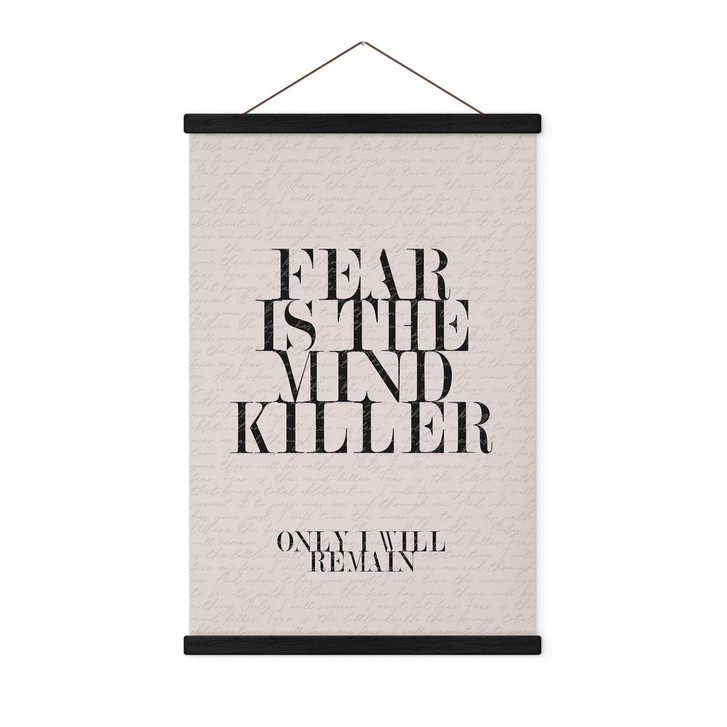 Stoffbild Filmzitat aus Dune - Fear is the mind killer - WA411950
