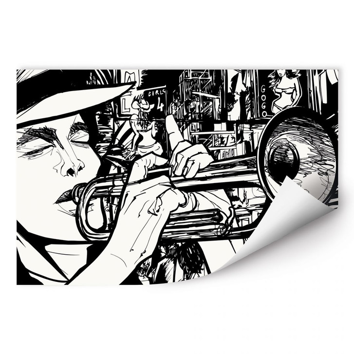 Wallprint Sound of a Street Musician - WA189251