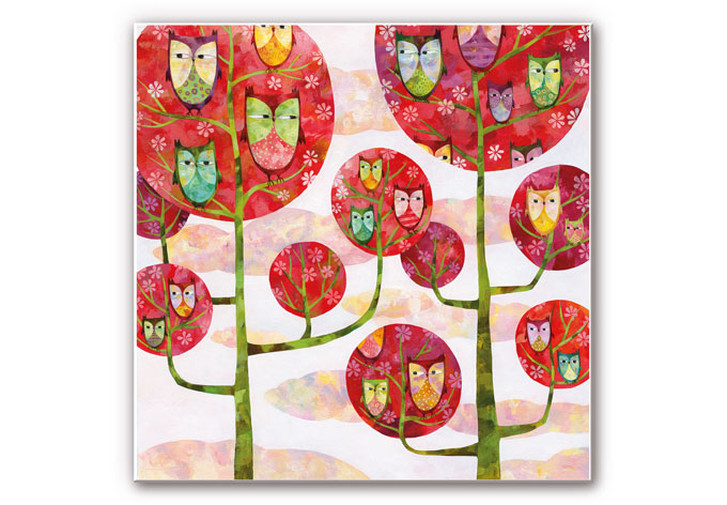 Wandbild Blanz - Eulen im Wald - WA191352