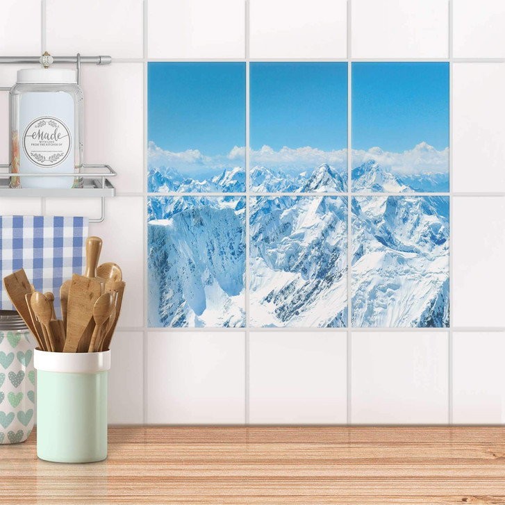 Fliesenaufkleber hoch - Himalaya - 6er Set - CR100577