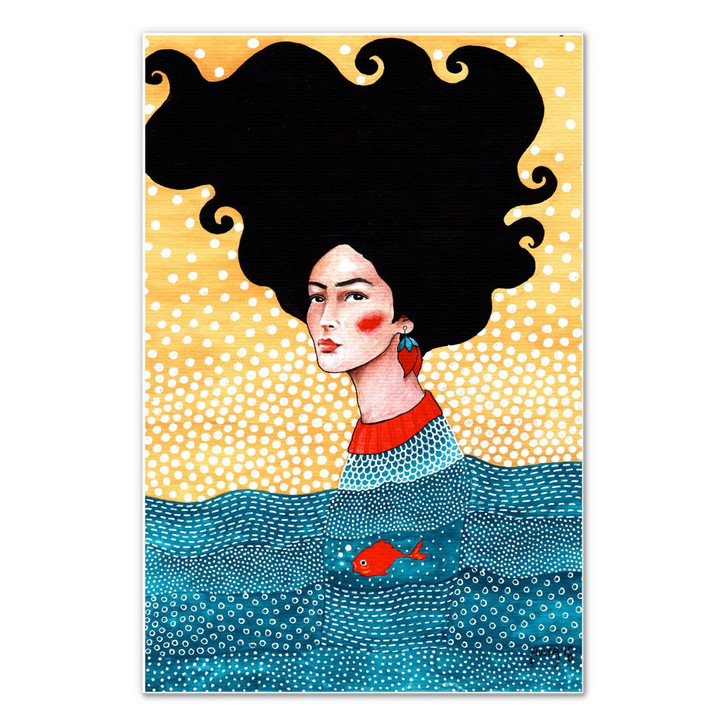 Hartschaumbild Hülya - Drüber und Drunter - WA232861