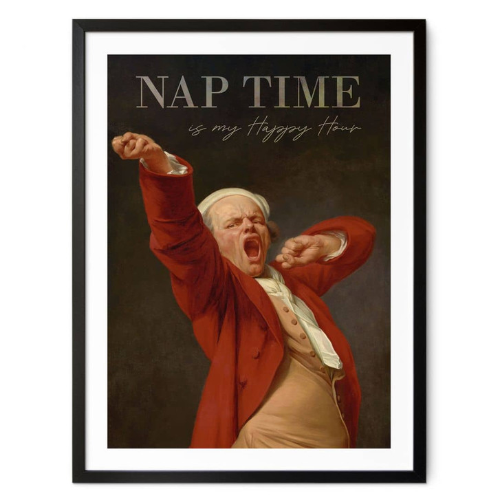 Poster Nap Time - Inspiriert von Ducreux - Selbstportrait - WA409826