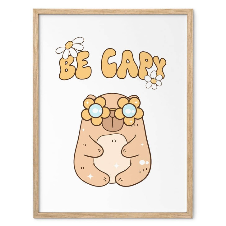 Poster Retro Capybara - Be Capy - WA499485