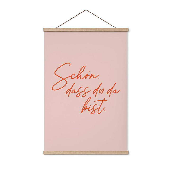 Stoffbild Schön, dass du da bist - WA500545