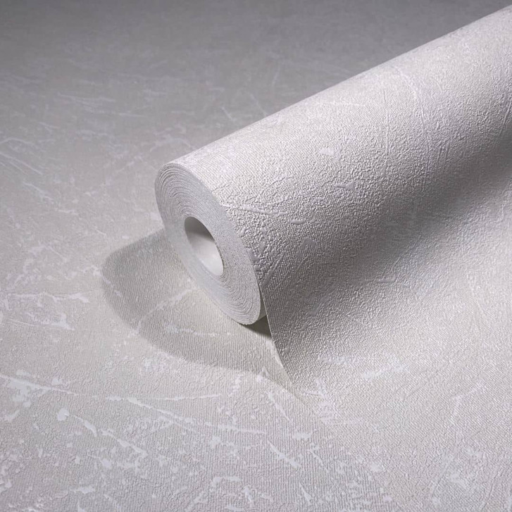 Vliestapete mit textiler Putzoptik beige Struktur - WA450438