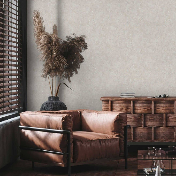 Creme Geometrische Muster-Tapete - Vliestapete mit dezenter Textur - Natürliche Eleganz - WA397169