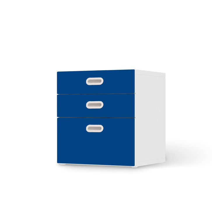 Folie IKEA Stuva / Fritids Kommode - 3 Schubladen - Blau Dark - CR105841