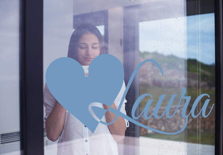 Glasdekor Wunschtext Initiale L - CG10541