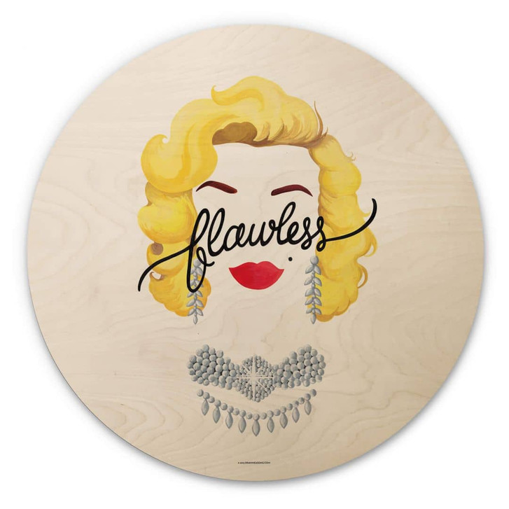 Holzbild Tohmé - Flawless Marilyn - Rund - WA333057