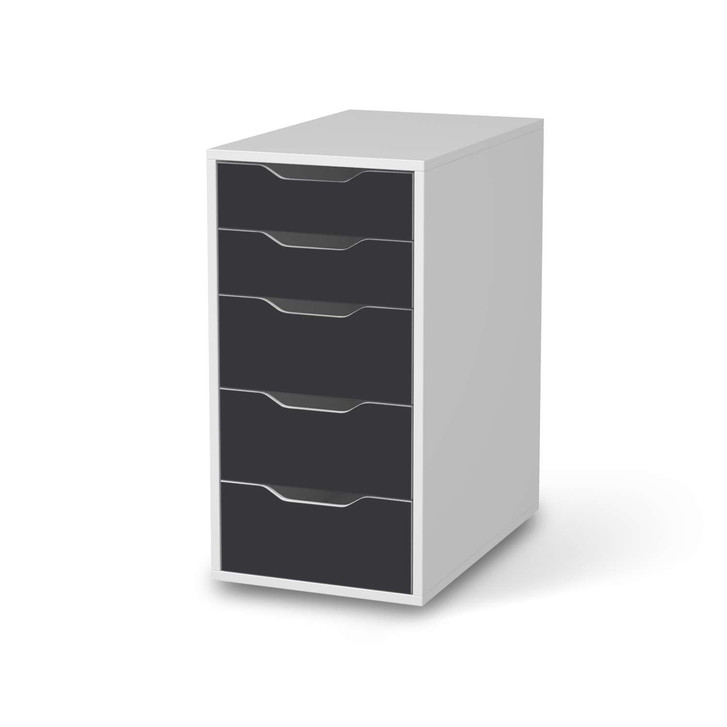 Klebefolie IKEA Alex 5 Schubladen - Grau Dark - CR109064