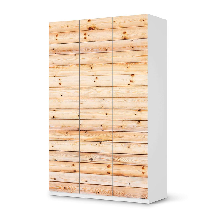 Möbelfolie IKEA Pax Schrank 236cm Höhe - 3 Türen - Bright Planks - CR118567