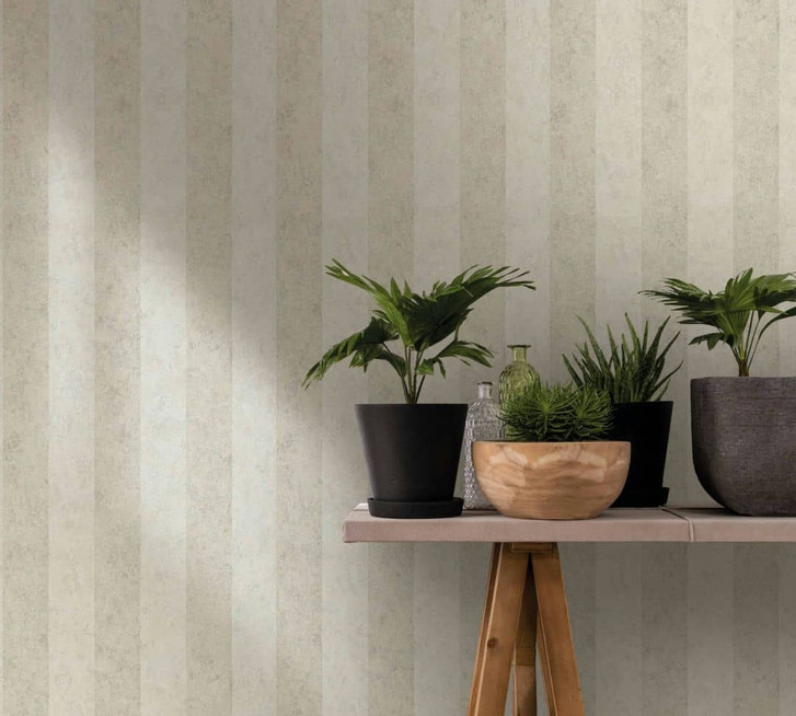 Vliestapete Beige Streifen für Wohnzimmer Schlafzimmer Küche marburg Tapete - WA445199