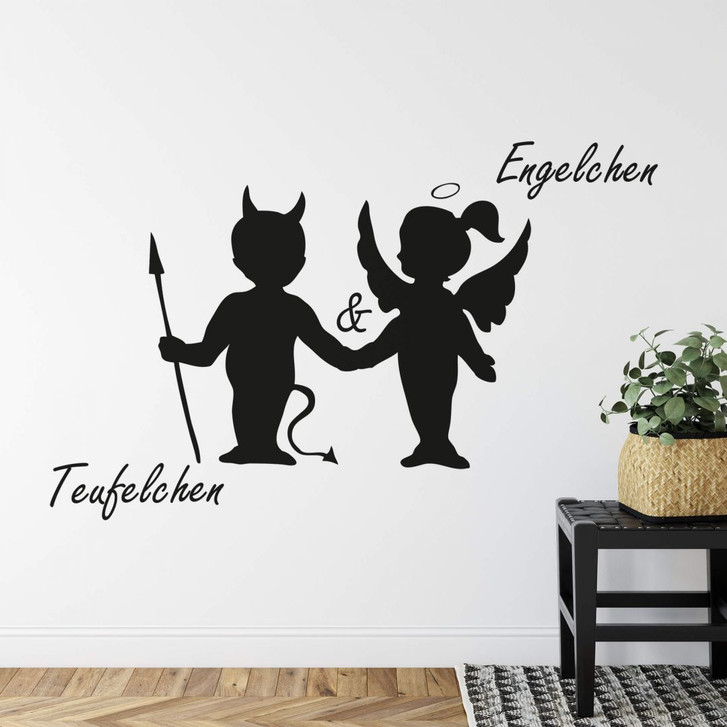 Wandtattoo Engelchen & Teufelchen 2 - WA209526