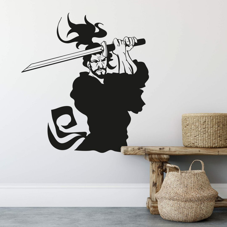 Wandtattoo Kämpfender Samurai - WA213541