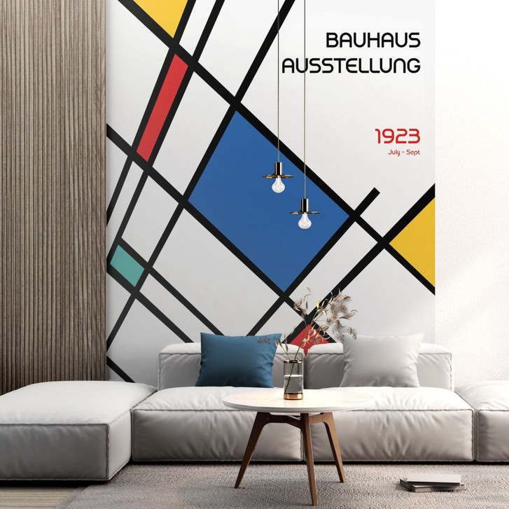 Abstrakte Fototapete Retro Bauhaus Ausstellung 1923 - Retrodrome - WA466604
