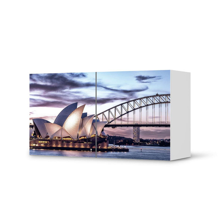 Folie IKEA Besta Regal 2 Türen (quer) - Sydney - CR105402