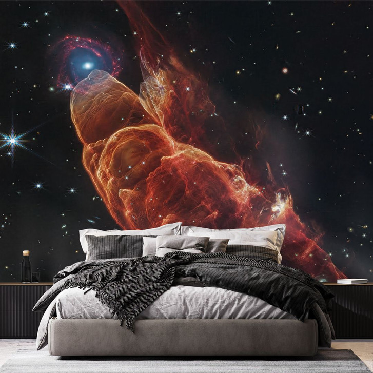 Fototapete James Webb Telescope - Kosmischer Wirbelsturm Herbig Haro 49/50 - WA459304
