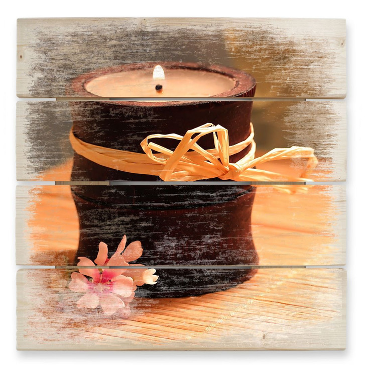 Holzbild Wellness Candle - 40 x 41.5 cm - WA132738