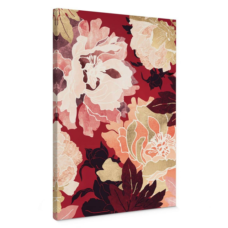 Leinwandbild Pfingstrosen mit grossen Blüten - SpaceFrog Designs - WA405315