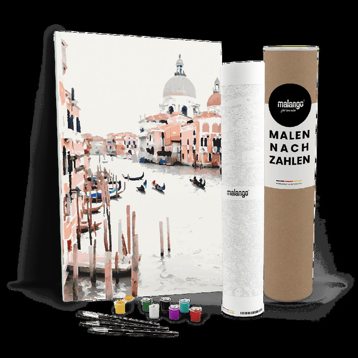 Malen nach Zahlen Leinwandbild - Canale Grande in Venedig - WA447864